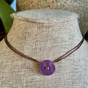 Grunge Button Choker